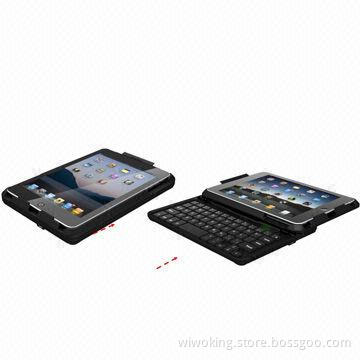 Bluetooth Keyboard Cases with Natural Rubber Material Cover for iPad Mini